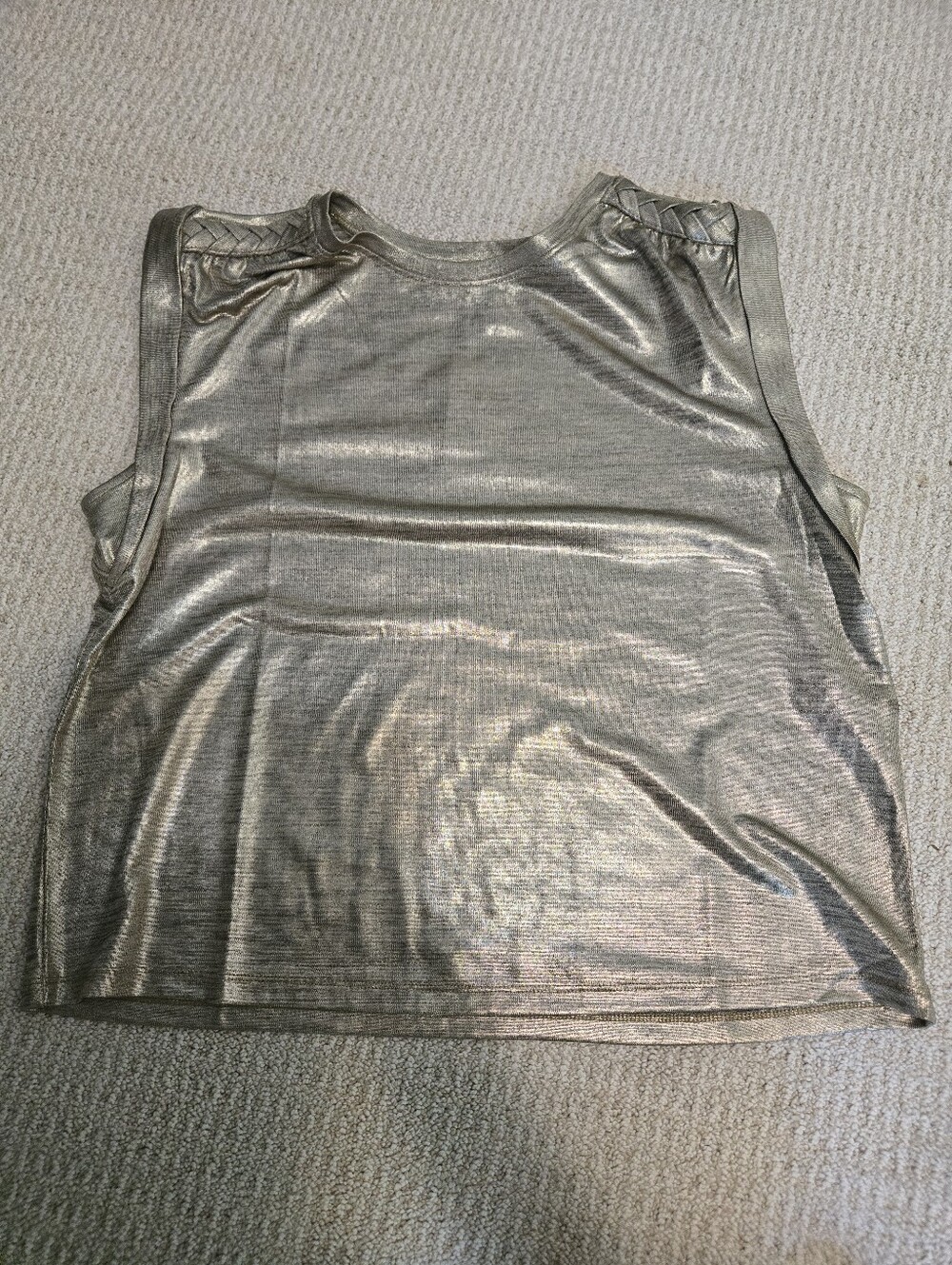 White House Black Market Metallic  Sleeveless Tank